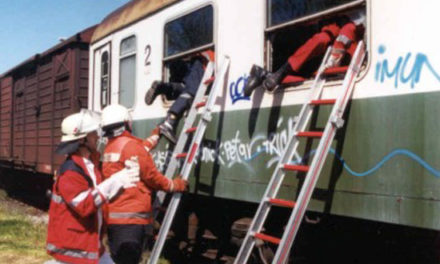 Zugunglück im Güterbahnhof