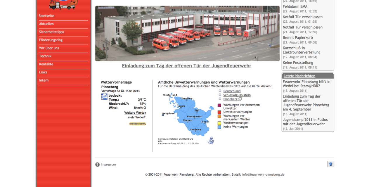 Neue Homepage – bewährtes Design