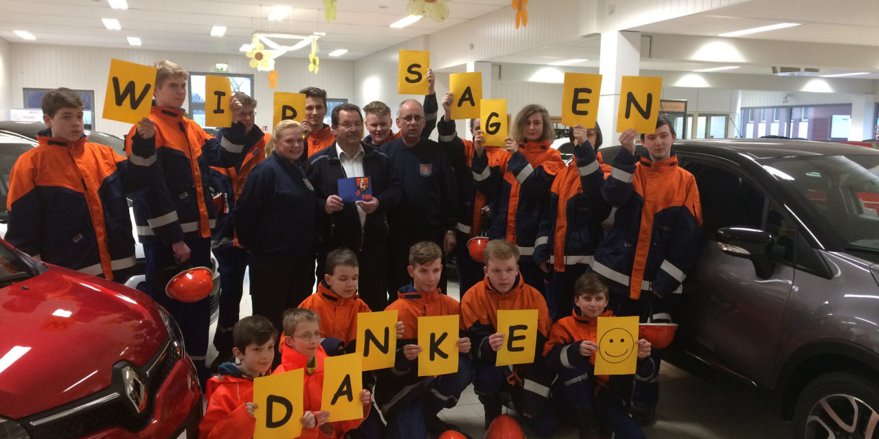 Unsere Jugendfeuerwehr sagt „DANKE“