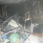 Ausgebranntes Dachgeschoss