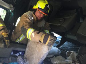 Gehwegplatten mussten aus dem Auto geräumt werden