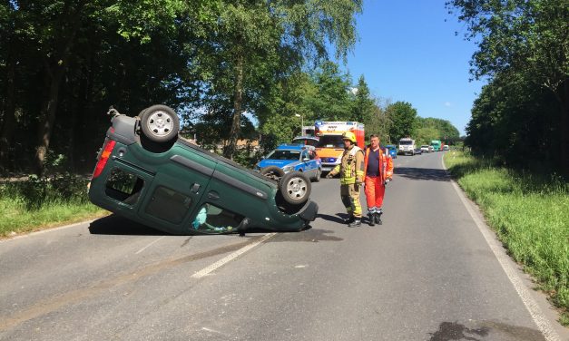 Öl und Benzin aufnehmen nach Verkehrsunfall