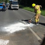Betriebsstoffe wurden mit Ölbindemittel gebunden