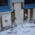 Brandschaden an der Fassade