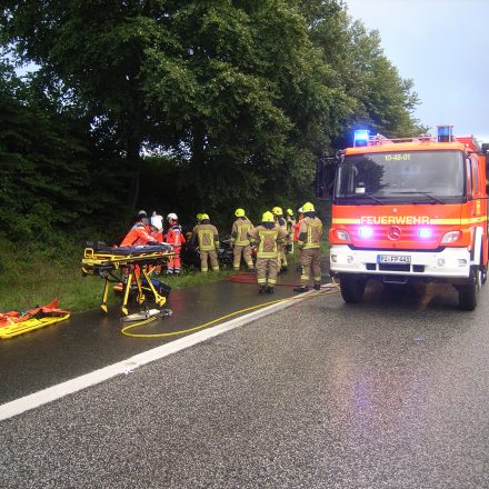 Blickauf die "Rettungsdienstseite" der Einsatzstelle