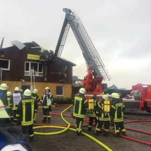 Teleskopmast der FF Tornesch