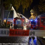 Die Einsatzstelle ist weiträumig abgesperrt