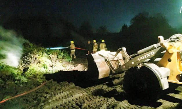 Osterfeuer mit starker Rauchentwicklung