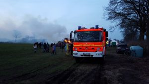 Die Brandwache durch die Kameraden aus Saldenau