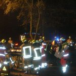 Abtransport des verletzten Fahrers
