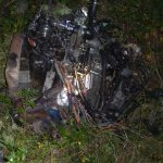 Der Motorblock auf der anderen Straßenseite
