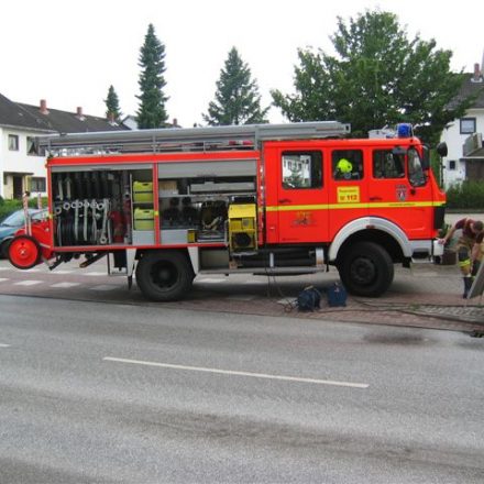 Nur eines der insgesamt elf Fahrzeuge, die im Stadtgebiet unterwegs waren um den Bürgern zu helfen