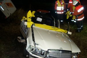 Die Schnittkanten wurden alle mit Schutzdecken abgedeckt um die Rettungskräfte und den Patienten vor Verletzungen durch die entstanden Schnittkanten zu schützen