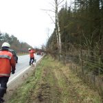 Es war zwar nur ein kleinerer Baum, aber diese ragte etwas auf die Fahrbahn und stellte eine Gefahr für die Autofahrer dar. Ein Aufmerksamer Verkehrsteilnehmer entdeckte diesen Sturmschaden