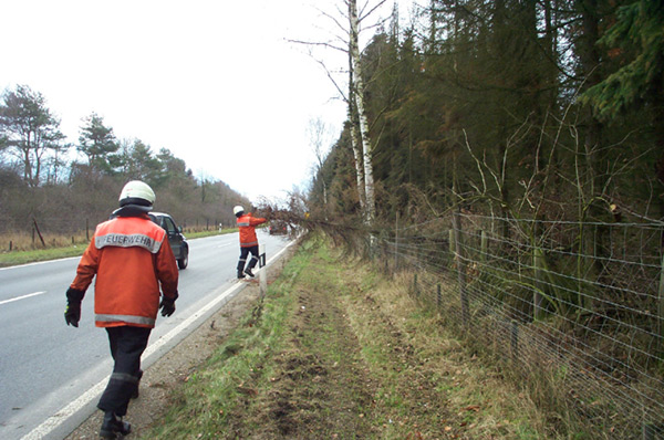 div. Unwetterschäden