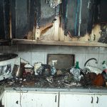 Die Kücheneinrichtung wurde durch das Feuer komplett zerstört