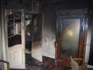 Brand- und Rauchschäden im Erdgeschoss