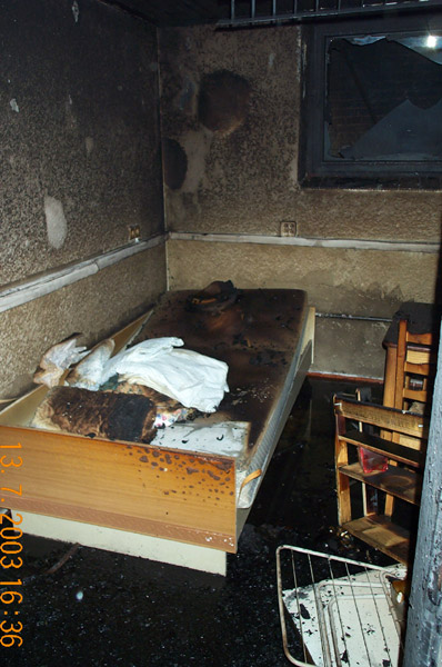 Glücklicherweise waren die Bewohner des Hauses beim Brandausbruch nicht im Haus, sonst wäre eventuell schlimmeres passiert