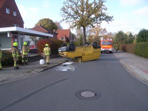 Der "Kopfstand"-Kleintransporter mit Schleuderspur