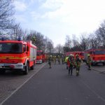 Fahrzeuge der FF Pinneberg an der Einsatzstelle