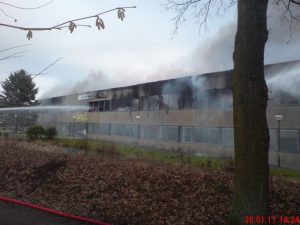 Der Bürotrakt ist fast aus