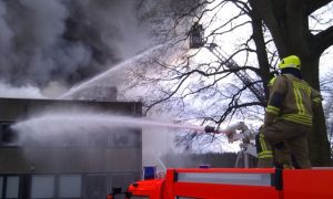 Brandbekämpfung der Pinneberger Kräfte