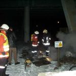 Nach dem Abschalten der Stromversorgung ließ die Rauchentwicklung nach
