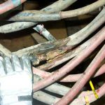 Das verschmorte Kabel hatte einen Durchmesser von mehreren Zentimetern