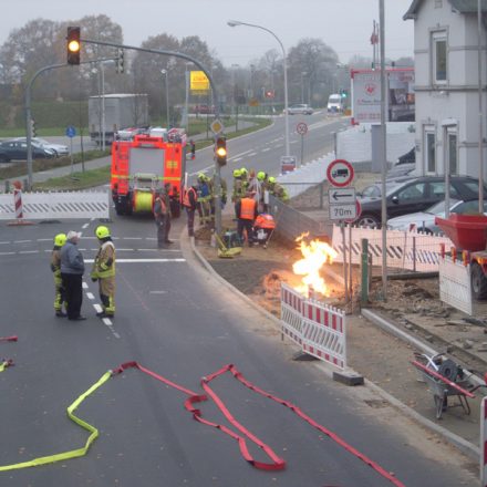 Bürgersteig brennt