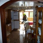 Einsatz eines Wasserschiebers