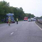 Die Autobahn wurde voll gesperrt