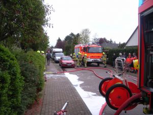 2 HLF an der Einsatzstelle