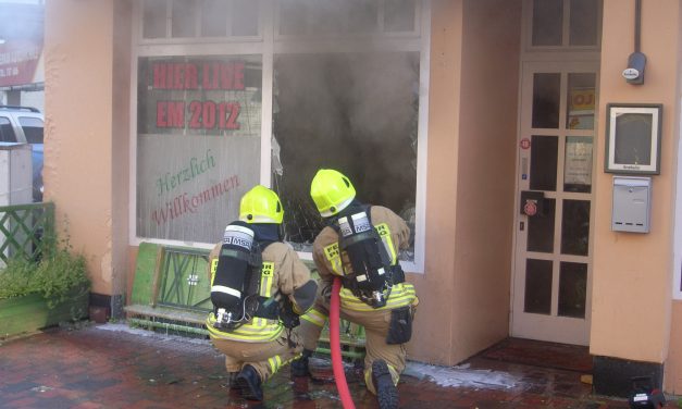 Feuer in Gaststätte