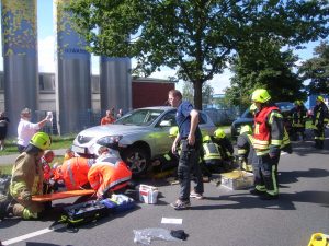 Angehobenes Fahrzeug