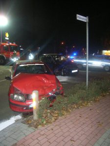 Unfallstelle wird ausgeleuchtet