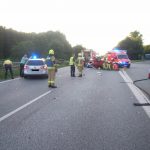 Die Unfallstelle auf der BAB 23 in Richtung Norden