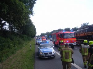 Nach kurzer Zeit konnte die Absperrung an die Polizei übergeben werden.