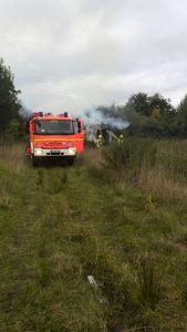 Die Einsatzstelle in der Feldmark