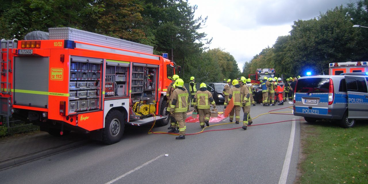 Unfall mit eingeklemmter Person