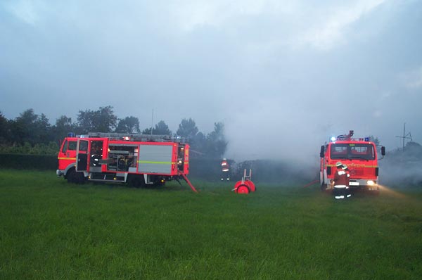 Zum Glück war die Wiese befahrbar