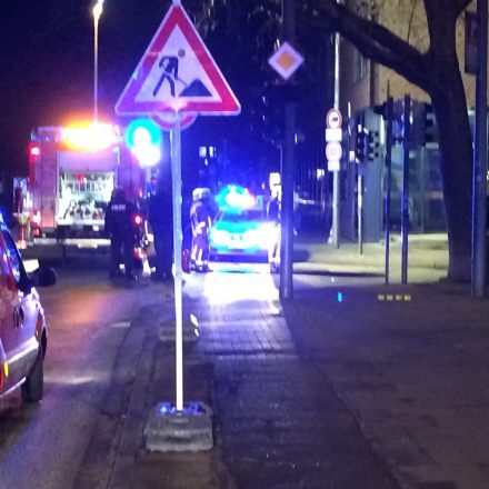 Abgesperrte Einsatzstelle