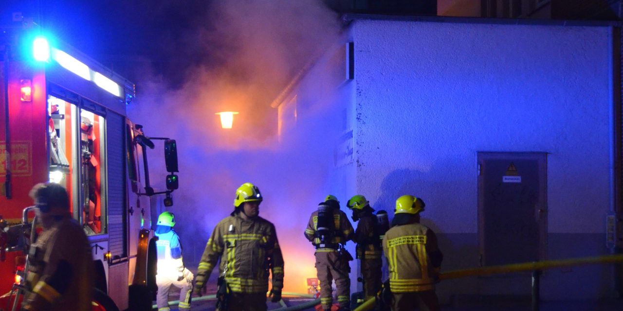Kellerbrand im Hochhaus