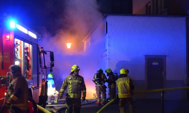 Kellerbrand im Hochhaus