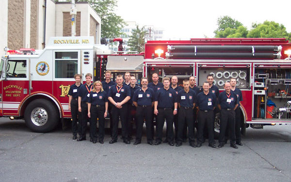 Besuch bei der Feuerwehr unserer Partnerstadt Rockville, Maryland, USA