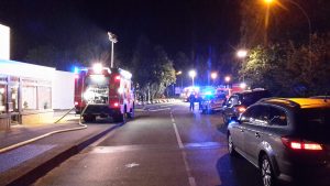 Die Einsatzstelle im Bereich Mühlenstraße