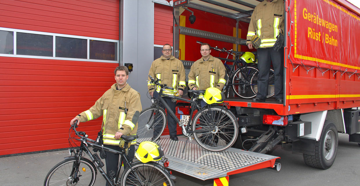 Fahrradstaffel der Feuerwehr der Stadt Pinneberg geht in Dienst