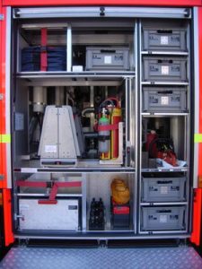 Geräteraum G1 vorne links (teilbeladen)