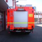 Abschleppstange unter dem Aufbau