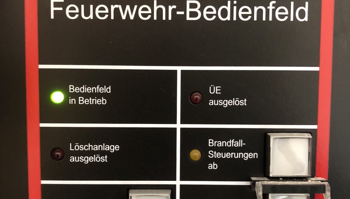 Ausgelöste Brandmeldeanlage