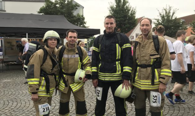 5 km in Schutzkleidung gelaufen – Respekt